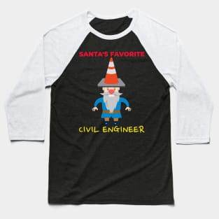 Santa's Favourite Engineer Baseball T-Shirt